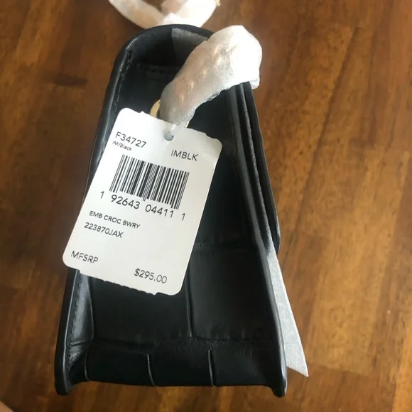 NWT $295 Coach Bowery Croc-Embossed Leather with Gold Crossbody Chain! - Picture 7 of 16